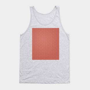 Art Deco Palm Pattern in Coral Tank Top